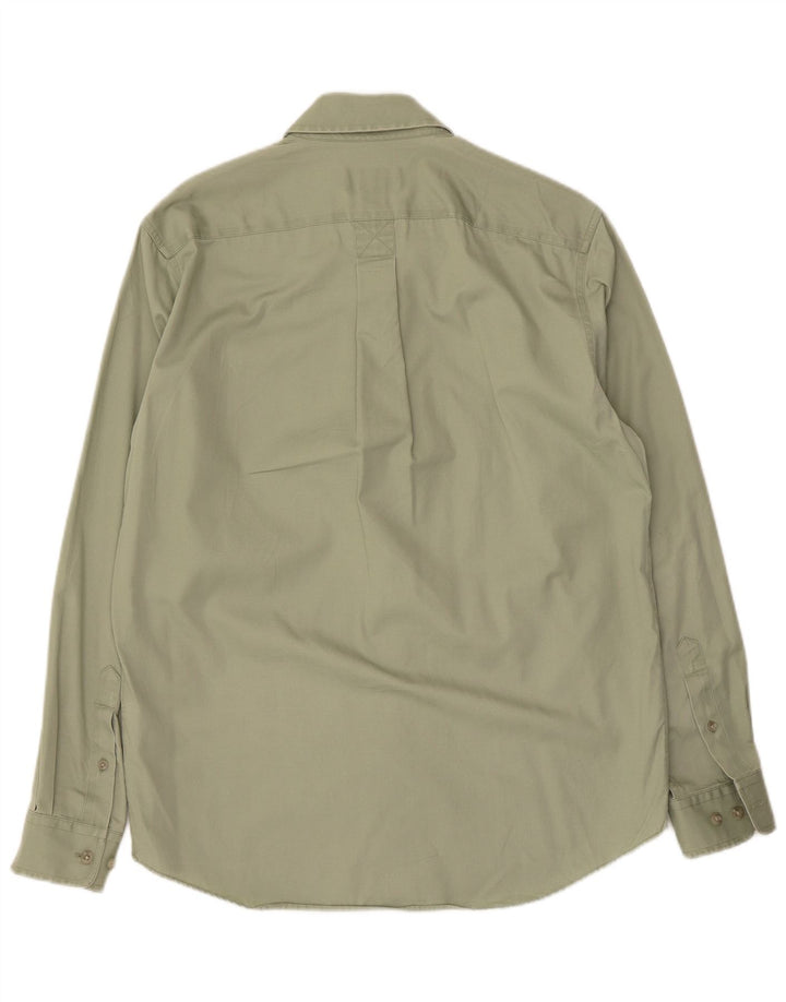 Мужская рубашка Eddie Bauer, маленькая зеленая, хлопок