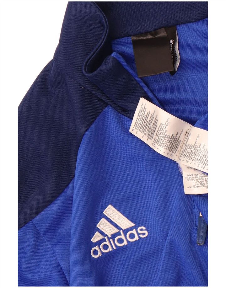 Мужской спортивный костюм Adidas Climalite, пуловер, средний синий, цветной блок