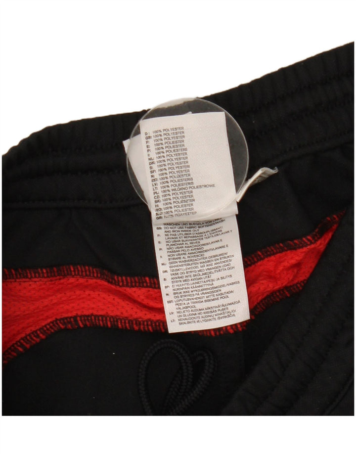 Мужские спортивные брюки-капри Adidas, большие черные полиэстер с цветными блоками