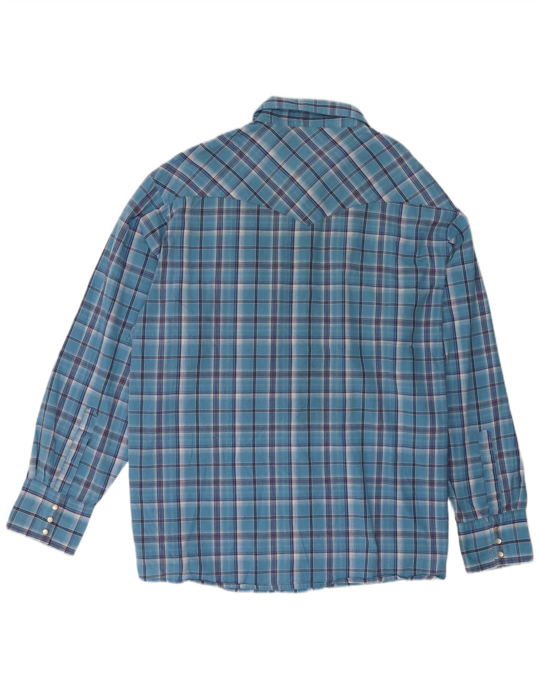 Мужская рубашка Wrangler 2XL, синяя клетка, хлопок