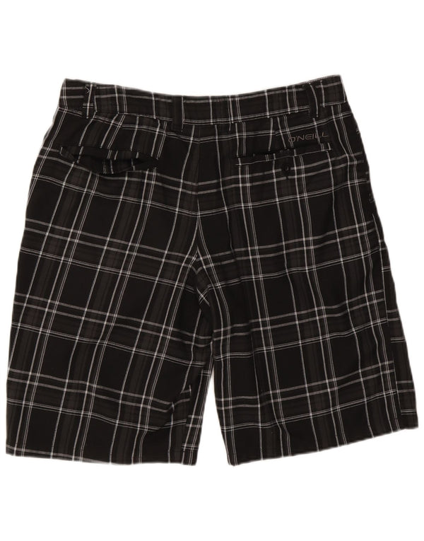O'Neill Mens Chino Shorts W34 Large Black Check