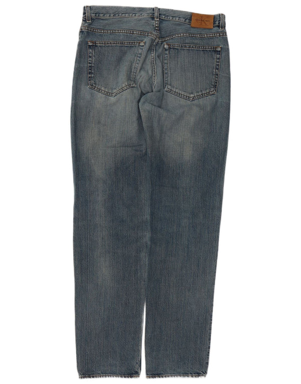 Женские узкие джинсы Calvin Klein W36 L34 синие, хлопок