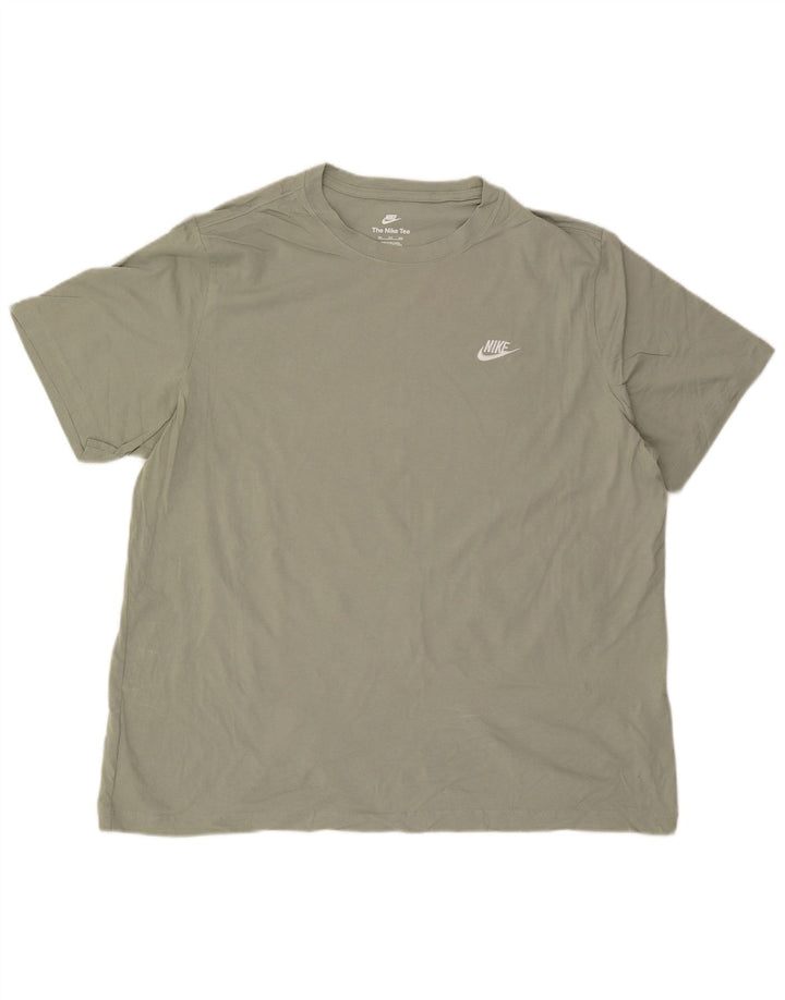 Мужская футболка Nike Top 2XL, зеленый хлопок