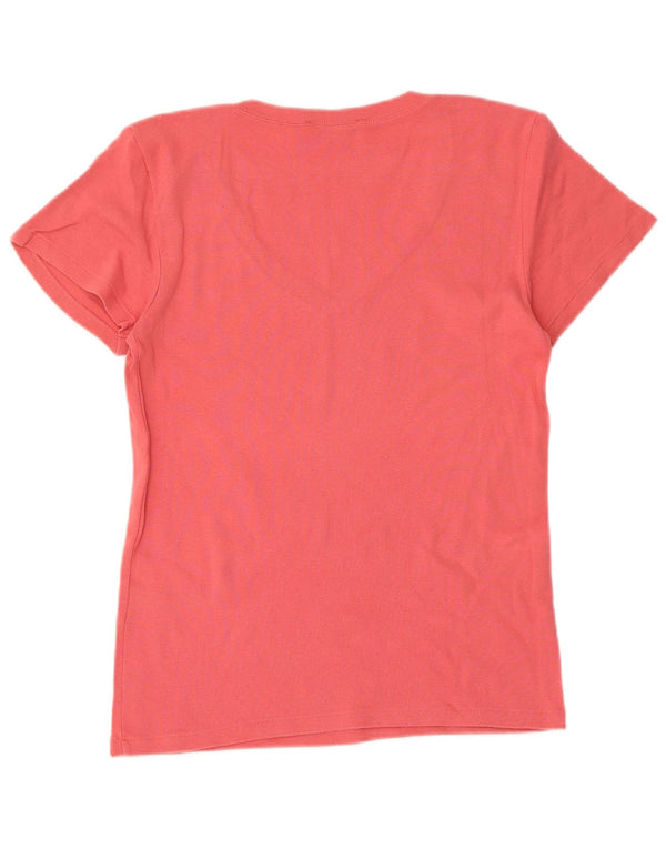 Женская футболка Ralph Lauren Top UK 14, большой розовый хлопок