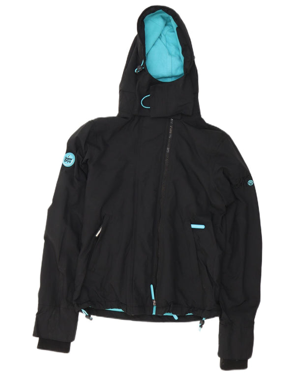 Женская ветровка с капюшоном Superdry The Windcheater UK 6 XS, черная