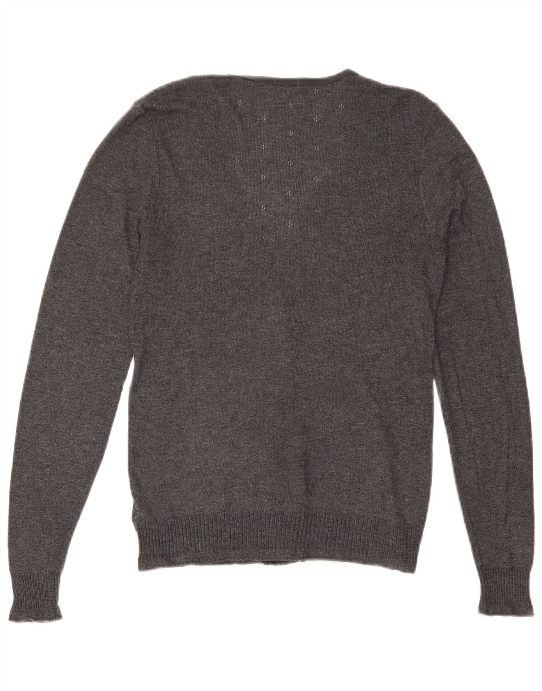 Женский кардиган JIGSAW UK 12, полиэстер среднего серого цвета