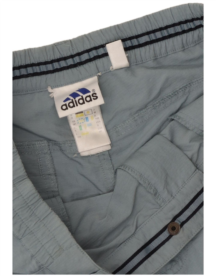 Мужские спортивные брюки-капри Adidas среднего синего цвета из полиамида