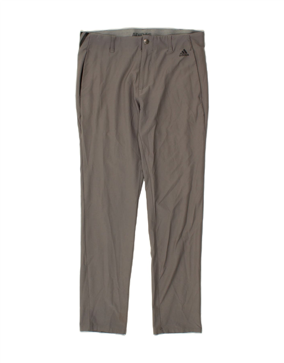 ADIDAS Mens Slim Chino Trousers W32 L32 Grey Polyamide Vintage Adidas and Second-Hand Adidas from Messina Hembry 