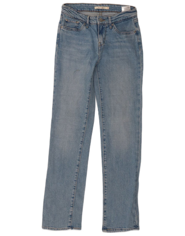 Женские прямые джинсы Levi's 714 W26 L30 синие, хлопок