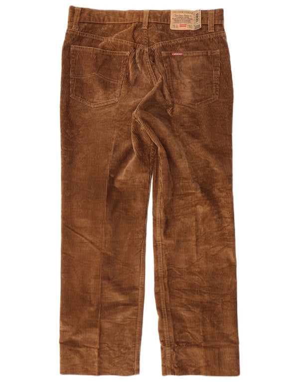 CARRERA Мужские прямые вельветовые брюки W34 L28 коричневые, хлопковые