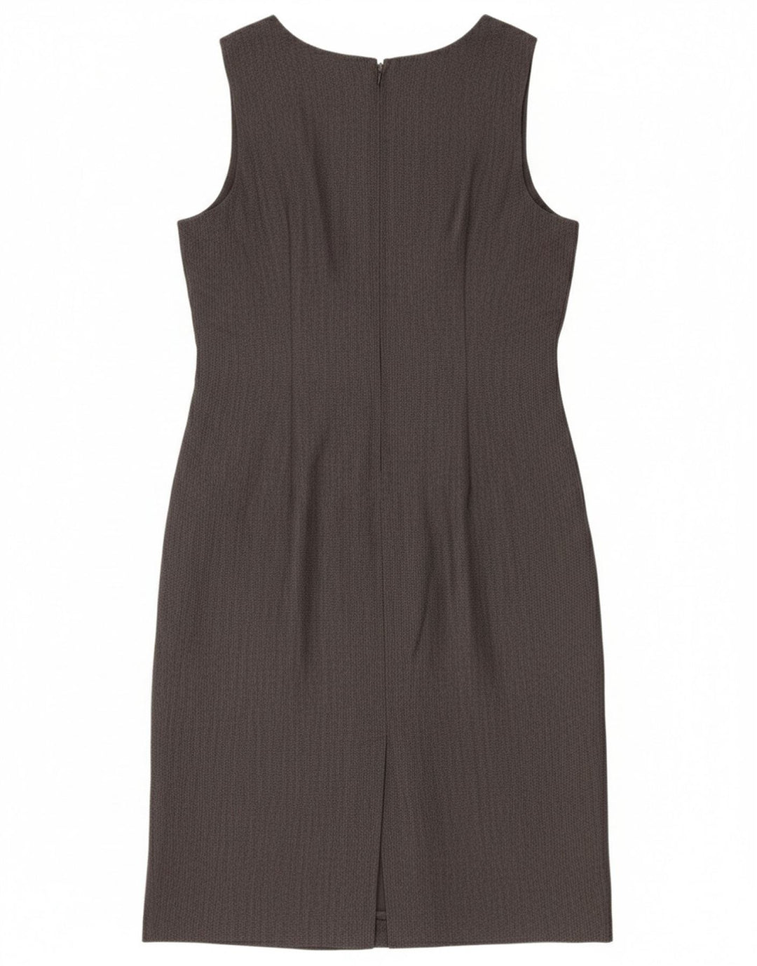 Винтажное женское платье-футляр без рукавов UK 12, средний серый цвет
