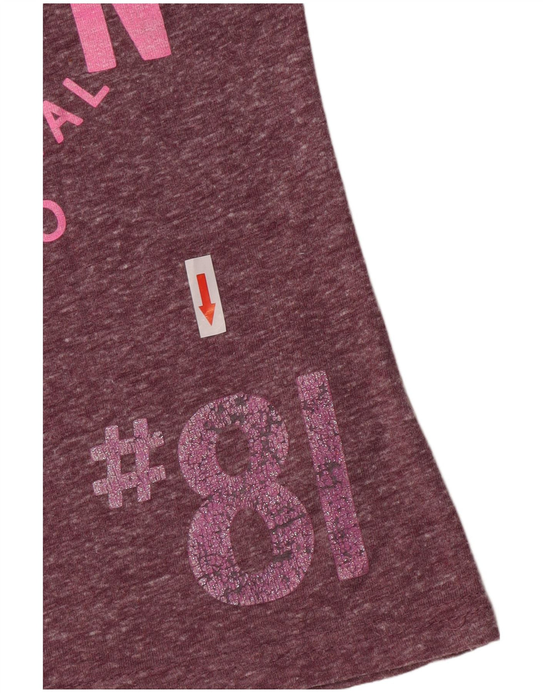 Женская футболка с рисунком Superdry Top UK 10, маленький фиолетовый, полиэстер