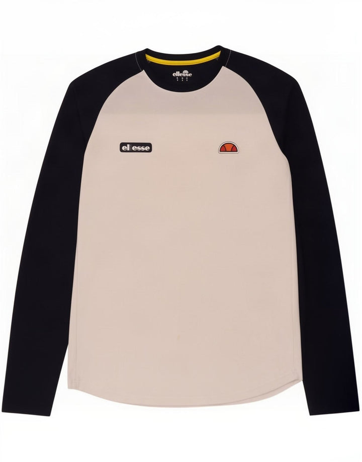 Ellesse Мужской топ с длинным рукавом, маленький белый цветной полиэстер