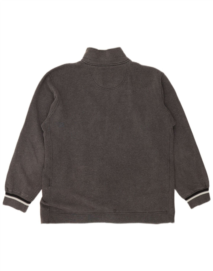 Мужской свитер с воротником на молнии CHAMPION, джемпер XL, серый хлопок