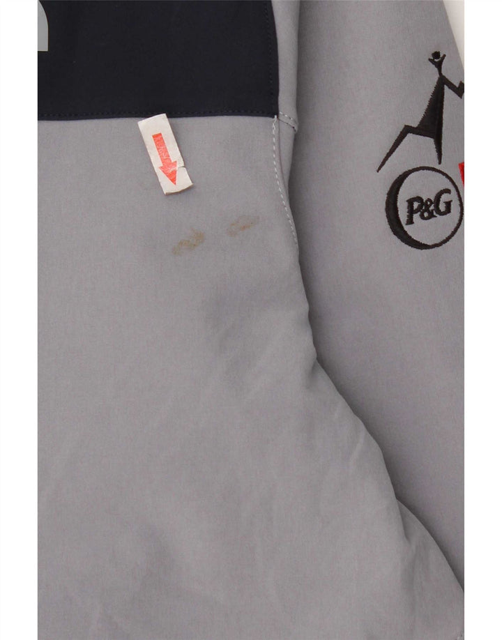 Мужская спортивная куртка The North Face, большая серая полиэстер с цветными блоками