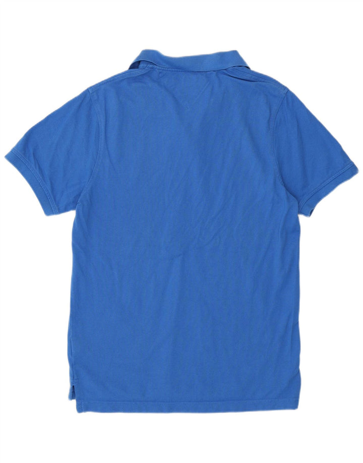 Мужская рубашка-поло приталенного кроя Tommy Hilfiger, большой синий хлопок