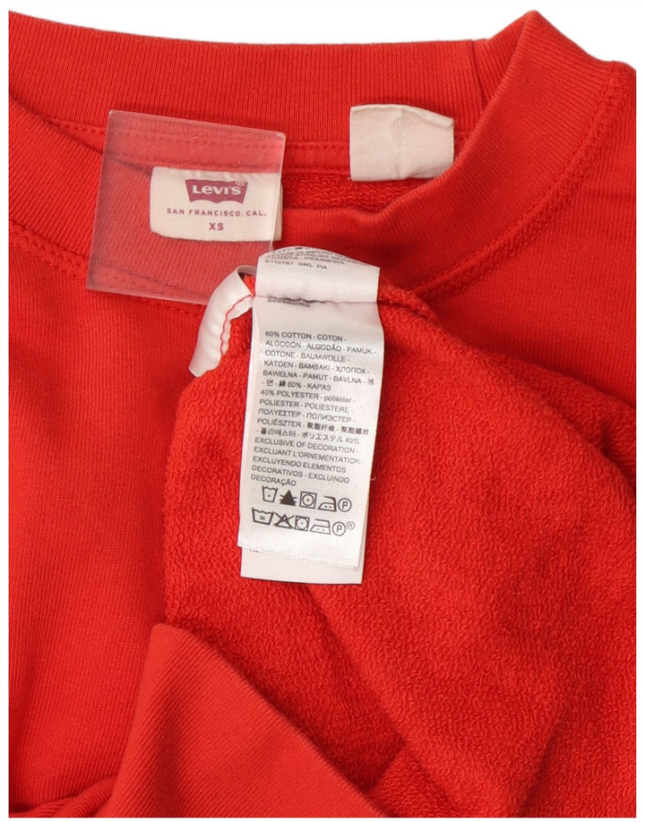 Мужской свитшот Levi's XS, оранжевый хлопковый джемпер