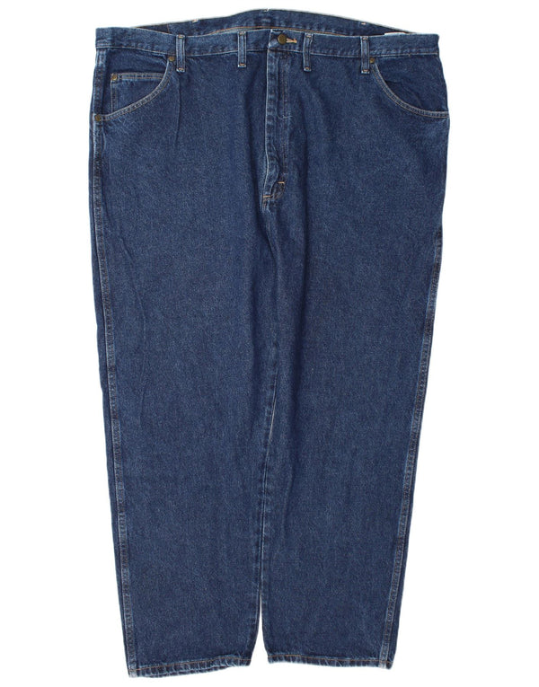 Мужские прямые джинсы Wrangler стандартного кроя W48 L30, синие, хлопок