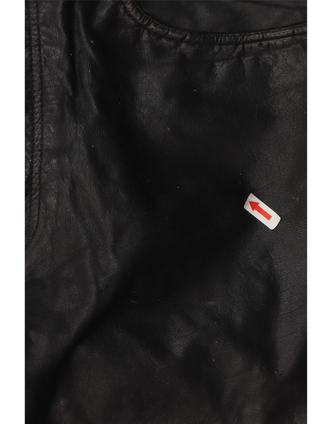 Винтажные мужские прямые кожаные брюки W34 L30, черные кожаные