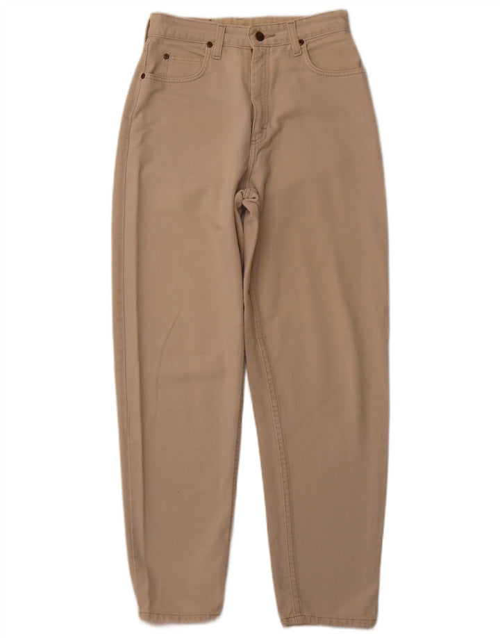 Женские зауженные джинсы с высокой талией LEE W26 L28 Бежевые