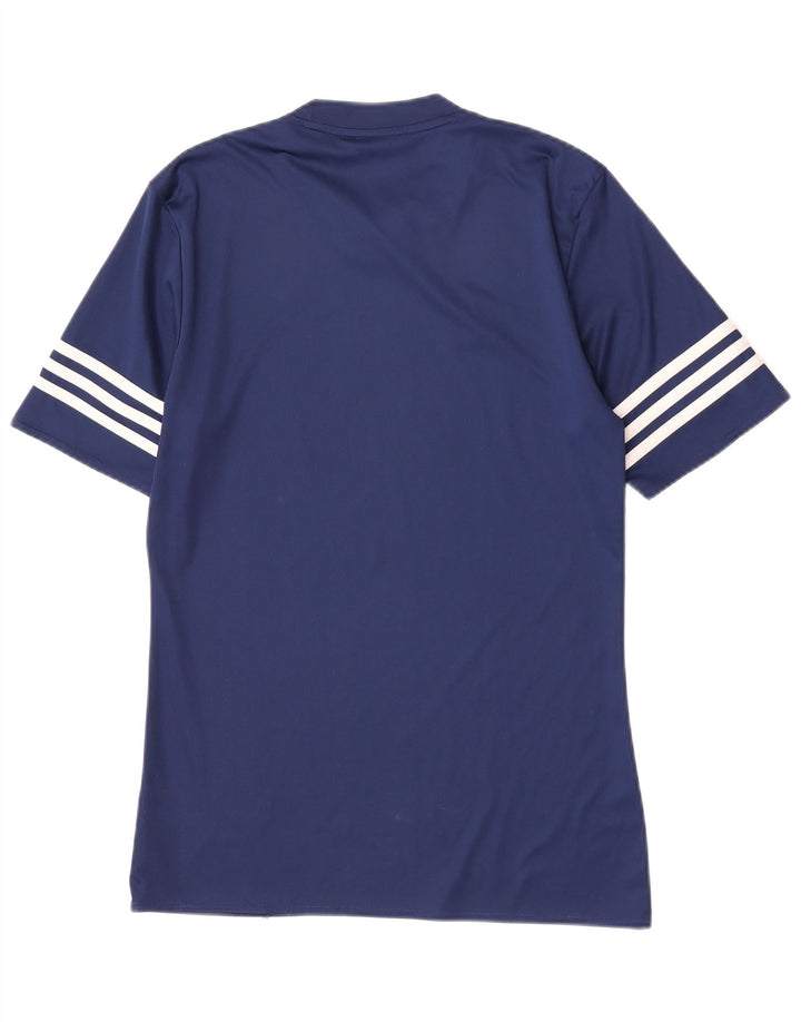 Adidas Мужская футболка Climalite Top Small Темно-синий полиэстер