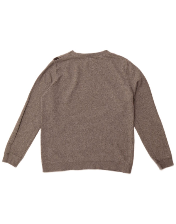 Nike Girls Graphic Sweatshirt Jumper 13-14 Years XL Grey Colourblock Cotton