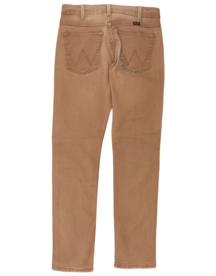 Мужские узкие джинсы Wrangler W31 L34, коричневые, хлопок