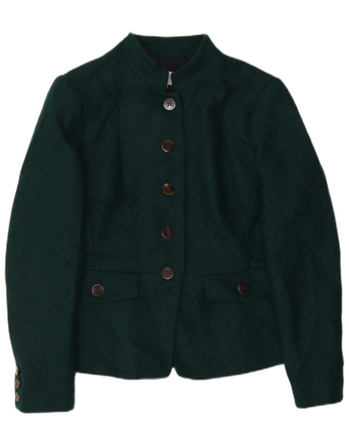 Женский пиджак Hobbs на 5 пуговицах, Великобритания, 14, большой, зеленый, шерстяной