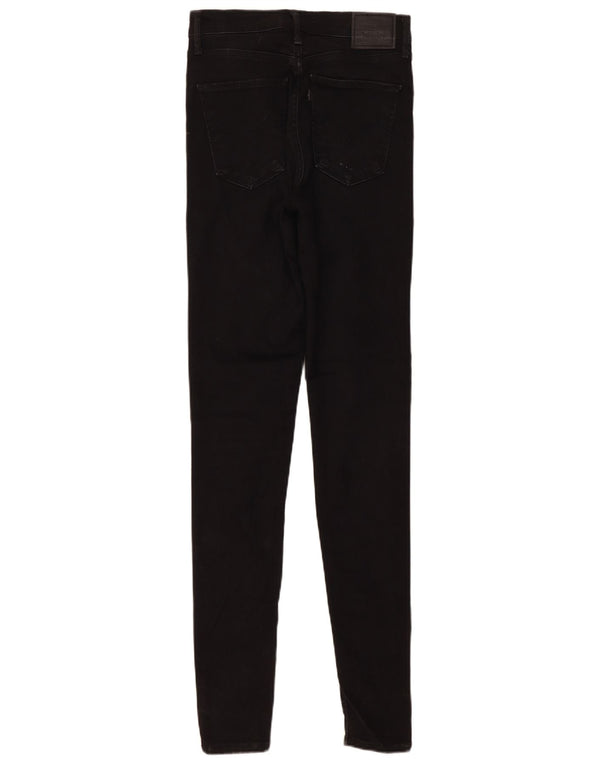 Женские суперскинни Levi's Mile High W27 L34, черный хлопок