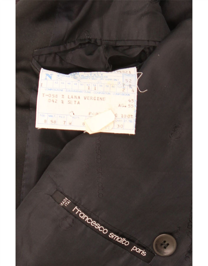 Мужской пиджак Francesco Smalto IT 52 XL Бордовый в елочку