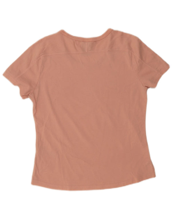 Женская футболка Adidas Top UK 12/14, средний розовый хлопок, средний размер