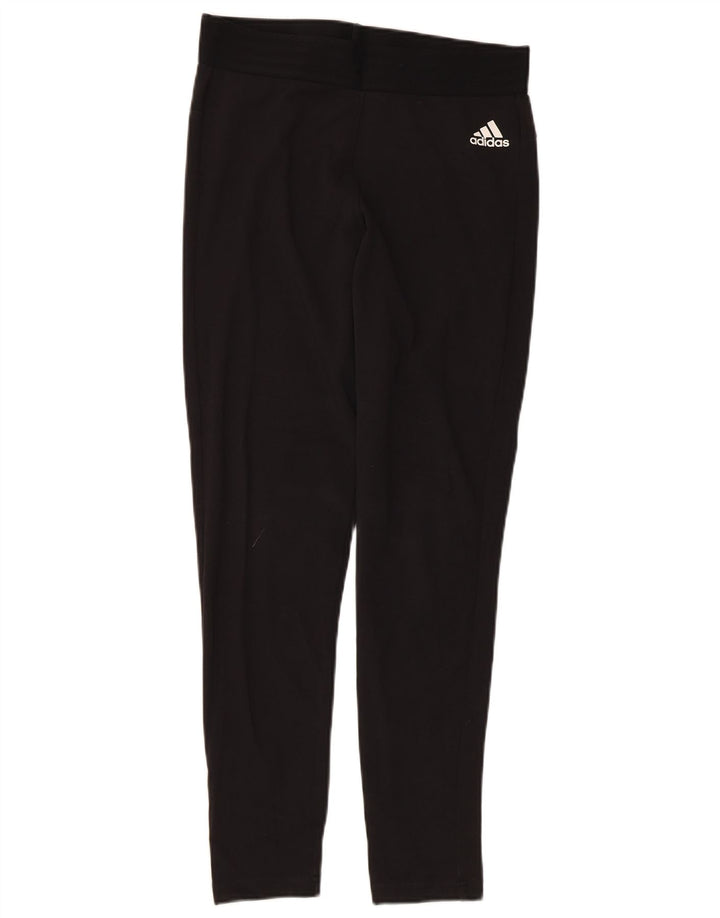 Женские леггинсы Adidas UK 12/14, средний черный хлопок, черный