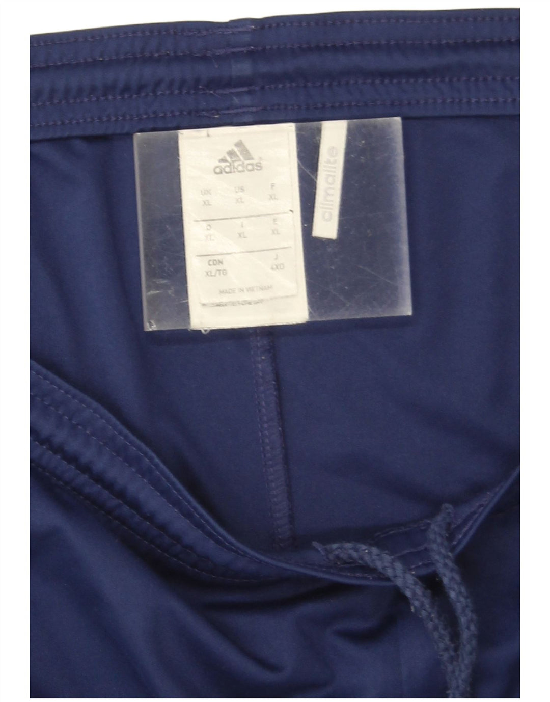 Мужские спортивные шорты Adidas Climalite XL темно-синие из полиэстера
