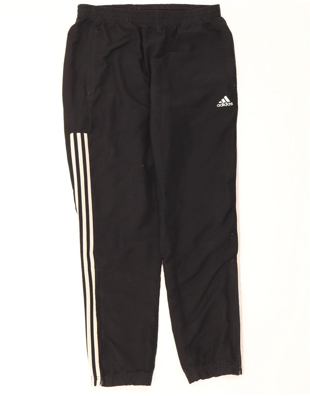 Adidas Мужские спортивные брюки Джоггеры Средний черный полиэстер с цветными блоками