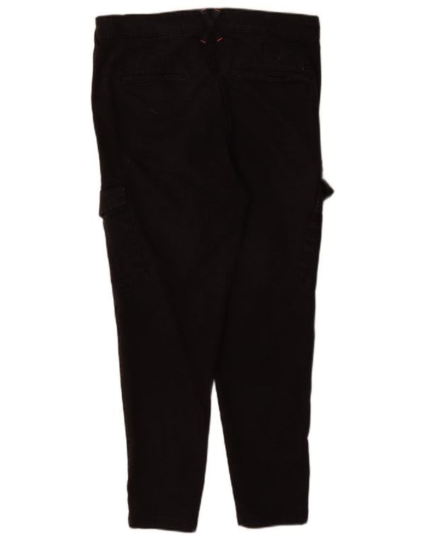 Мужские зауженные брюки-карго Jack & Jones W31 L30, черные хлопковые