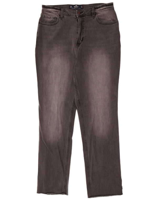 Hollister Womens High Rise Straight Jeans US 15 XL W32 L31 Grey Cotton
