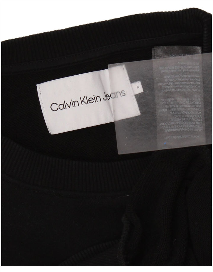 Женский укороченный свитер CALVIN KLEIN JEANS UK 10, маленький черный