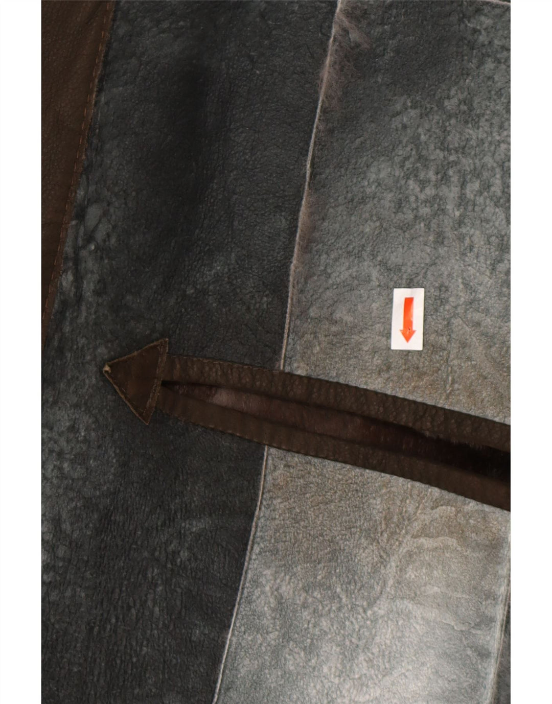 Мужской кожаный жилет REIHER с подкладкой из овчины EU 54 2XL, серая кожа в стиле пэчворк