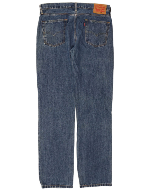 Мужские прямые джинсы Levi's 514 W34 L34 синие, хлопок