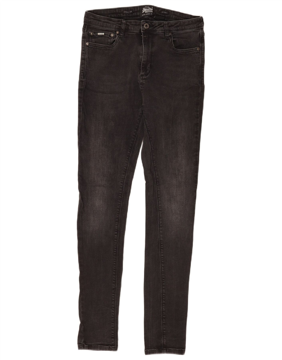 Женские джинсы скинни Superdry W32 L34 Серый хлопок