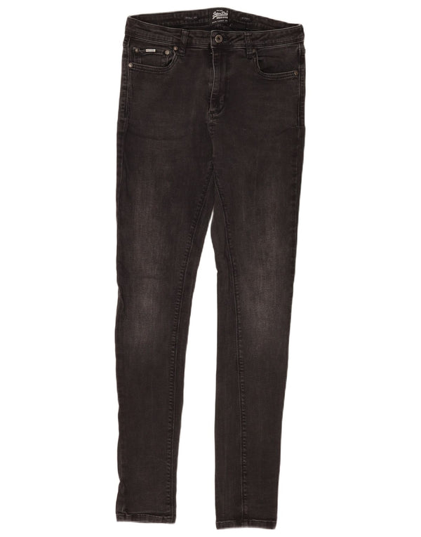 Женские джинсы скинни Superdry W32 L34 Серый хлопок
