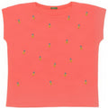 Женская футболка с рисунком Benetton Top UK 14 Medium Pink
