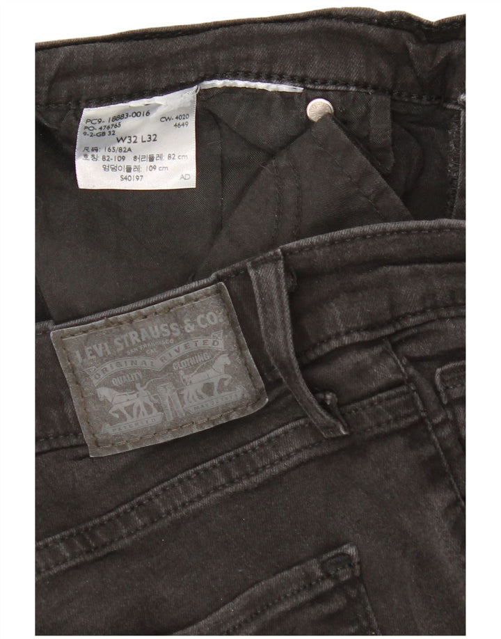 Женские джинсы Levi's 724 с высокой посадкой Bootcut W32 L32 Черные