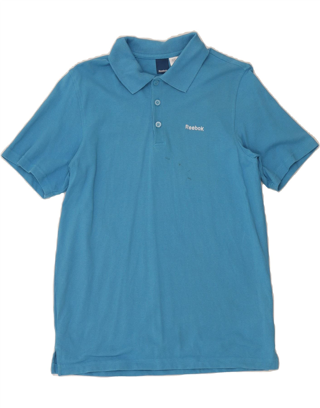 REEBOK Mens Polo Shirt Medium Blue Cotton Vintage Reebok and Second-Hand Reebok from Messina Hembry 