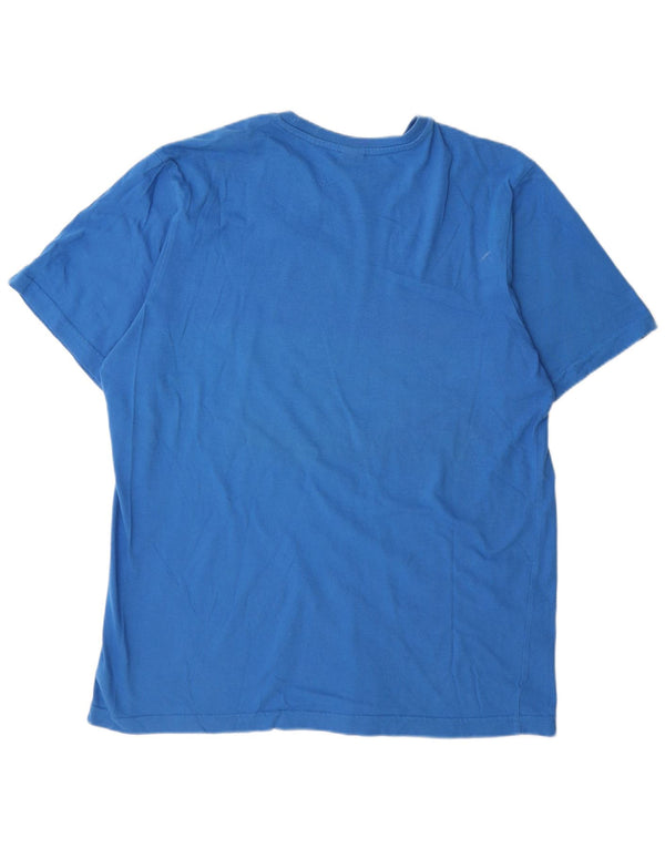 Reebok Mens Graphic T-Shirt Top XL Blue Cotton