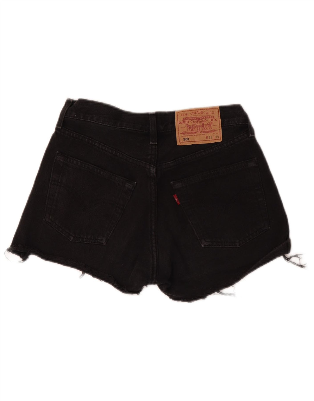 Женские джинсовые шорты Levi's 501 W28, средние черные