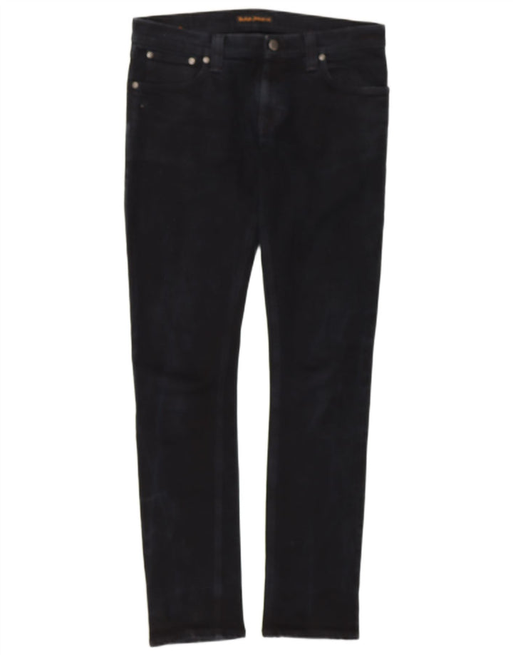 NUDIE JEANS Женские джинсы скинни W32 L32 Темно-синий хлопок