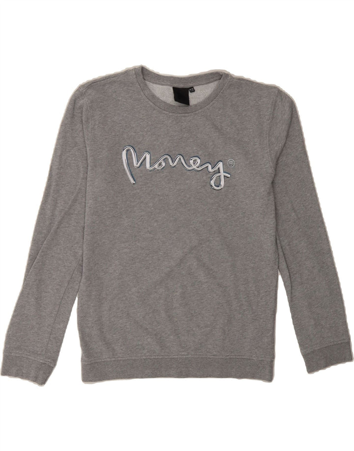 MONEY Boys Graphic Sweatshirt Jumper 14-15 Years Grey Cotton Vintage Money and Second-Hand Money from Messina Hembry 