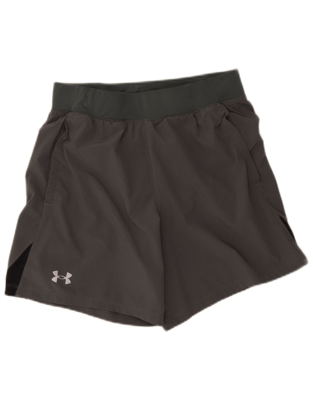 Мужские спортивные шорты Under Armour, полиэстер с цветными блоками среднего серого цвета
