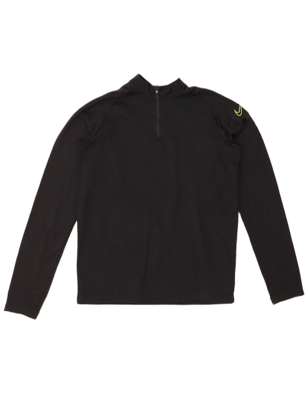 Пуловер с графическим принтом NIKE для мальчиков, спортивный костюм, топ 13–14 лет, размер XL, черный